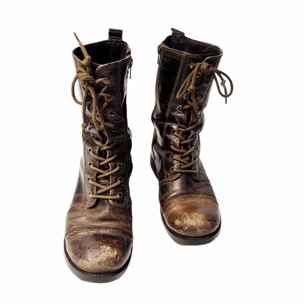 ⚡Vintage Steve Madden P- RAWKER Leather Boots⚡ - Picture 3 of 16